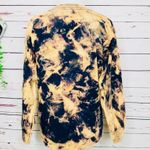 Black Bleach Fire & Smoke Tie Dye Long Sleeve Tee Photo 5