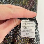 Pleione ANTHROPOLOGIE ANTHRO Black Multi Floral Long Sleeve Button Down Blouse S Photo 9