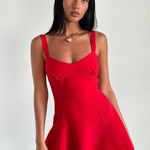 Motel Audra Mini Dress In Red - Small Photo 1