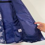 Lands' End Women's Navy Snowflakes Graphics Down Filled Vest Size S Photo 6