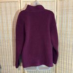 PINK - Victoria's Secret  Burgundy Half Zip Fleece Sweatshirt Pullover Jacket Large Photo 11