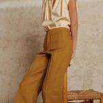 Soeur Tanger Poplin Shirt in Creme Size FR 38 Retail $185 Yellow Size M Photo 5