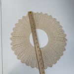 Handmade Antique Vintage Crochet Lace Collar Victorian Beige Edwardian Boho Stunning Photo 6