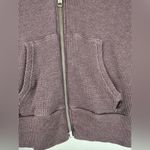 Tna Waffle Full Zip Thermal Cropped Hoodie Jacket Women’s Sz XXS Brown Photo 5