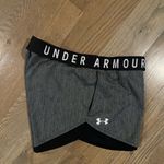 Under Armour  Women's Charcoal and Black Athletic Shorts sz Medium Photo 3
