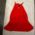 Worthington Women’s Orange Dressy Tank with Necklace Collar Size L Photo 4