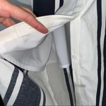 Ecru  Midi Striped Dress White & Navy Sz XS Photo 6