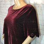 Vintage KC Spencer Dark Red Velvet Dress Size undefined Photo 4
