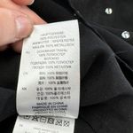 IRO  Top Womens Small Black Cadmos Wrap Effect Studded‎ Chiffon Peplum Blouse Photo 5