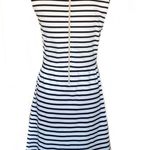 Kenar Navy and White Striped Sleeveless Dress Photo 1
