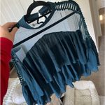 INA  teal Blouse Photo 5