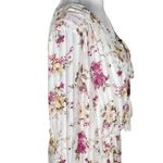 Indigo Rose White and Pink Floral Boho Midi Dress Size Large Wedding Guest Dress Photo 4