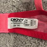 DKNY red lace balconette bra. Color- red/pink. Size 34C. Like new condition Photo 3