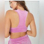 Juicy Couture  pink bling velour racerback crop top Photo 2