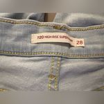 Levi's Levi’s Strauss & Co Women's 720 High Rise Super Skinny Jeans 28 Stretch Light Photo 4