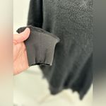 Aerie  black brushed fleece long sleeve sweatshirt with side splits size small Photo 7