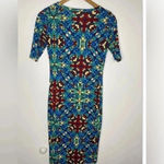 LuLaRoe  Julia Kaleidoscopic Print Dress Multi Color Abstract. Photo 3