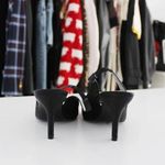 Nina Laraine Satin Slingback Peep Toe Heels with Bow Accent Photo 6