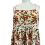 American Eagle  Floral Boho Eyelet Detail Dress Tank Swing Dress Size L Photo 1