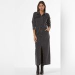 Young Fabulous and Broke YFB  Black Mineral‎ Washed Denim Mini Shirtdress size Small Photo 8