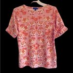 Karen Scott  Plus‎ Size Elephant Print Cuffed Elbow Women’s Shirt Size 1X Photo 2