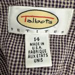 Talbots  Petites Red Houndstooth Sleeveless Maxi‎ Dress [Size 14] Made in USA Photo 1