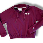 Champion  Red Burgundy Cotton Pullover Sweater Women's Medium Mock Neck SOFT!! Photo 0