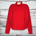 PINK - Victoria's Secret  NWT Size M Vibrant Red Acrylic Turtleneck Sweater Top Photo 0