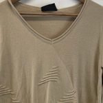 Luukaa Womens Sweater S Beige Long Sleeve Textured Knit Minimalist Modern Lagom Tan Photo 3