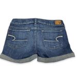American Eagle  Womens Shorts Size 2 Stretch Cuffed Cutoff‎ Jean Denim Blue Photo 3