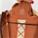 Melt Fit Mesh Cutouts Full Zip Hooded Long Sleeve Cropped Jacket Athleisure Orange Size L Photo 10