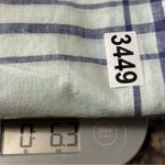 J. McLaughlin  Women’s M Blue Green Plaid Linen Henley Belted Miranda Shirt Dress Photo 8