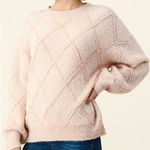 Fuzzy Diamond Sweater‎ Pink Photo 0