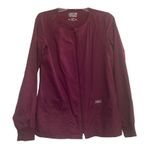 Cherokee Women’s Scrub Jacket Size XS Maroon Burgundy Workwear Core Stretch Photo 0