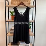 Free People  Mesh Waist Insert Gauze Woven Mini Dress, M Photo 2