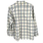 Theory Women's Classic Menswear Cotton Silk Shirt Blue Stream Button Down Top Photo 6