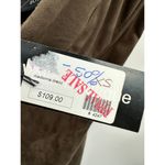 Olivaceous Brown Suede Spaghetti Bodycon Faux Wrap Dress Underbust Women XS NWT Photo 5