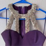 Tobi Free Flight Bodycon Mini Dress - Plum and Gold - XS Photo 5