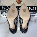 Jimmy Choo New Lisha 100 Black Smoke Mix Plexi Star Patchwork Pumps w Crystals Photo 14