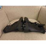 Cyber Tech wear Black Leather Lace up Boots, PO#003620 Size 9.5 Photo 5