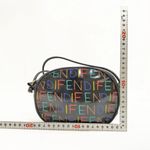 Fendi Black Crossbody Bag with Multicolored Logo Accents with COA EUC Photo 1