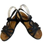 Naot Rachel Black Suede Wedge Strappy Sandal, Sz EU41/US10 Photo 1