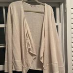 Calypso St. Barth  Women's Cream Open-Front Sweater cotton quality Photo 0