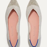 Rothy's  The Point Diamond Metallic Ballet Flats US Size 12.5 Women New Photo 0