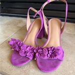 A New Day  Pink Floral Block Heel Sandals Photo 2
