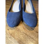 NURTURE Blue 3" Block Heel Suede Quiet Luxury Old Money Classic Pumps Size 9 Photo 2