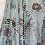 Anthropologie Free People Dress Womens Small Just The Two Of Us Tunic Mini Floral Blue Top Photo 4