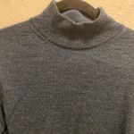 Peruvian Connection  Blue Baby Alpaca & Wool Mock Neck Sweater Size S Photo 1