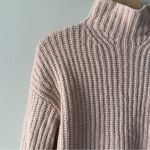Vince Wool/Cashmere Blend Light Pink Turtleneck Sweater Tight Neck Long Sleeve M Size M Photo 4