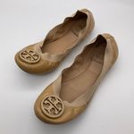 Tory Burch  CREAMY BEIGE LEATHER BALLET FLATS Photo 9